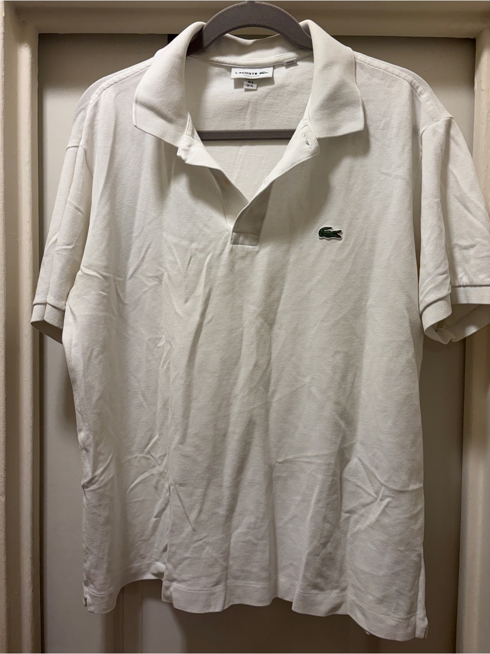 Lacoste Men's White Classic Pique Polo Shirt